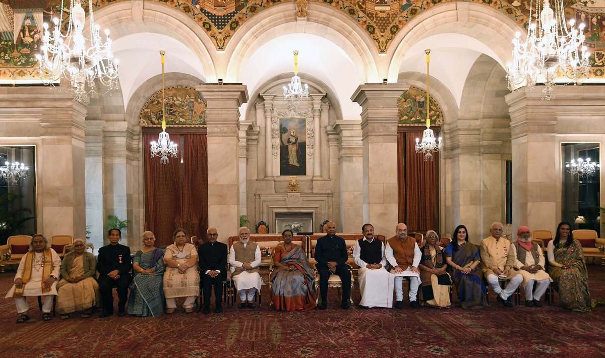 Attended the first of the Padma Award ceremonies for the years 2020 and 2021. I felt extremely happy to see grassroots level achievers being recognised for their exemplary efforts to further public good. Congratulations to all those who have been conferred the #PeoplesPadma.