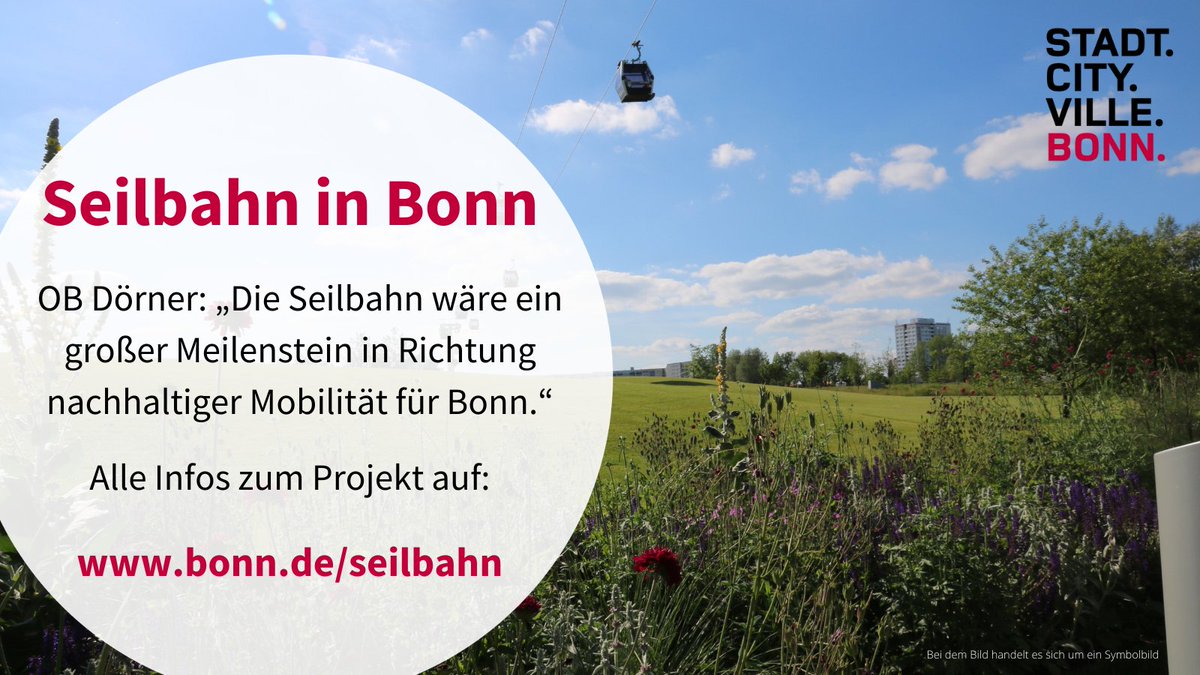 BundesstadtBonn's tweet photo. Eine #Seilbahn ist ein volkswirtschaftlich sinnvolles Projekt zum Ausbau der öffentlichen Verkehrsinfrastruktur. #Bonn könnte somit eine Vorreiterrolle in Deutschland einnehmen, weil erstmalig eine Seilbahn in die Tarifstruktur integriert wird.
Alle Infos: https://t.co/5HY4oZJ0GR https://t.co/bKwe69yhpK