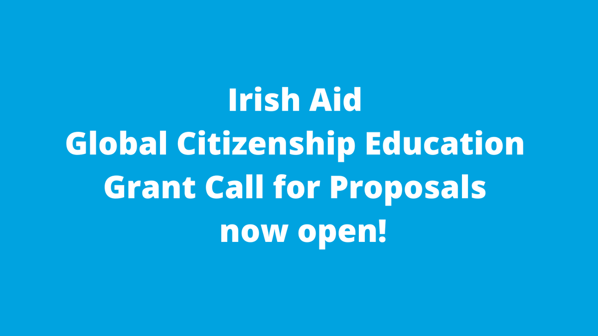 IDEAIreland's tweet photo. The 2022 @Irish_Aid Global Citizenship Education Grant call for proposals is now open. Completed eligibility forms must be submitted by 5.00pm, Friday, 26 November. Find out more: https://t.co/pdgHjLcE57 https://t.co/3NFKdco0Jk