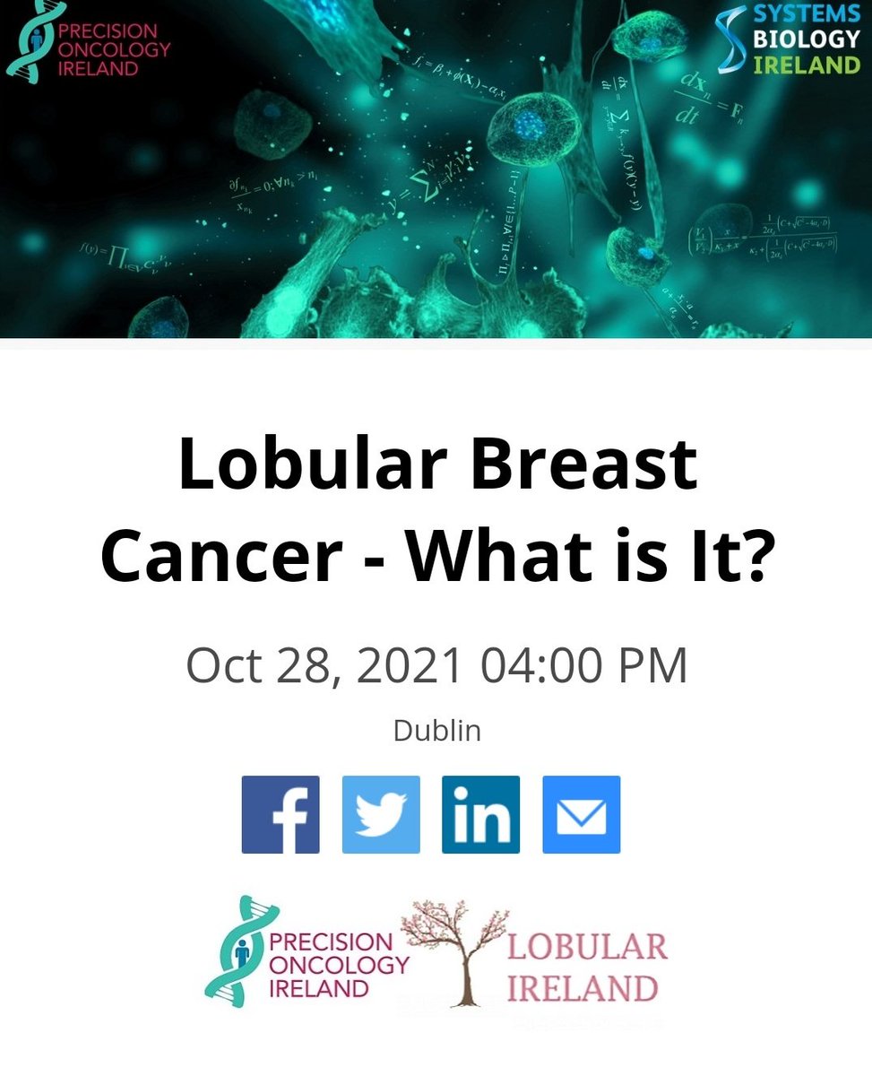 BreastDense's tweet photo. The Link to our #Lobular webinar
➡️ https://t.co/u3FGSKw8he 
Thank you Dr Jessica Ralston @PrecisionOncIre Professor William Gallagher @WaterfordMafia
Our Speakers @ElspethWard2 @sflomos @fitzpat_a Karen Van Baelan @elbcc @LobularIreland
#LivingWithLobular https://t.co/BcLrKs2aN7