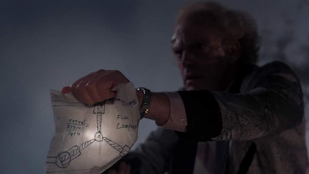 aacf_145's tweet photo. Según se cuenta en la película "Regreso al futuro", el 5 de Noviembre de 1955, hace 66 años, Doc Brown se golpeó la cabeza con el lavabo de su baño y se le ocurrió la idea que haría posible viajar en el tiempo:
¡el condensador de fluzo! 🥼🎥🎞️
#backtothefuture2015
#aacf145 https://t.co/xZ6tdsAMpH