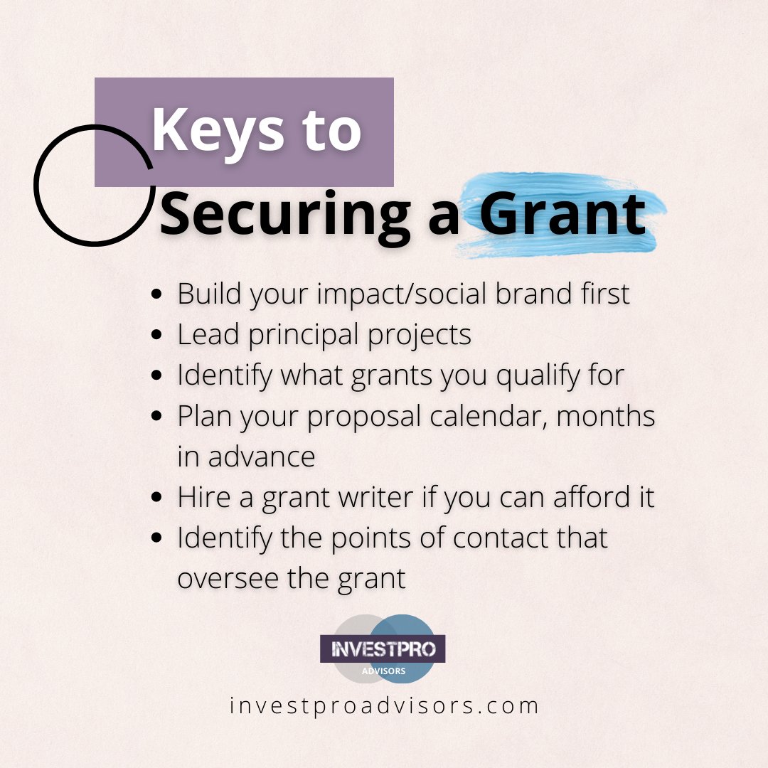 Investpro_gh's tweet photo. Securing a grant is a competitive process.

You have to put your best foot forward if you want your business to be attractive.

It may seem like some businesses receive grants just because they are making waves in their field and that can be true but its few and far between. https://t.co/qZNi44TKPE