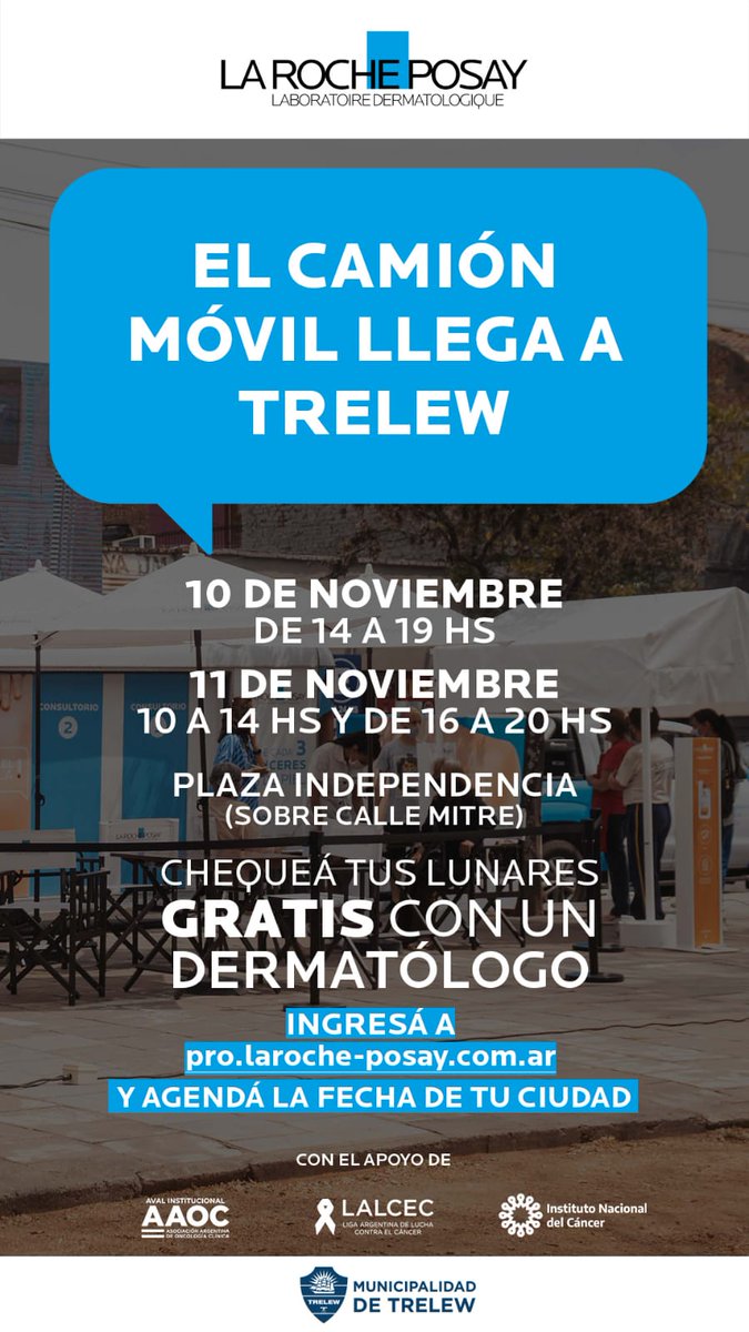 #Concientización || La Coordinación de Salud forma parte de la campaña de chequeo de lunares y prevención de cáncer de piel  y chequeo de lunares, que lanza La Roche-Posay denominada "Skin Check On Tour".