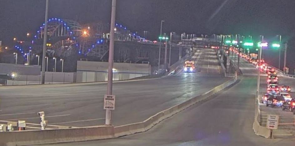 R.Vs, trailers and cars were lined up at midnight at the Blue Water Bridge when the U.S. land border reopened to fully-vaccinated Canadians for the first time since March 2020.