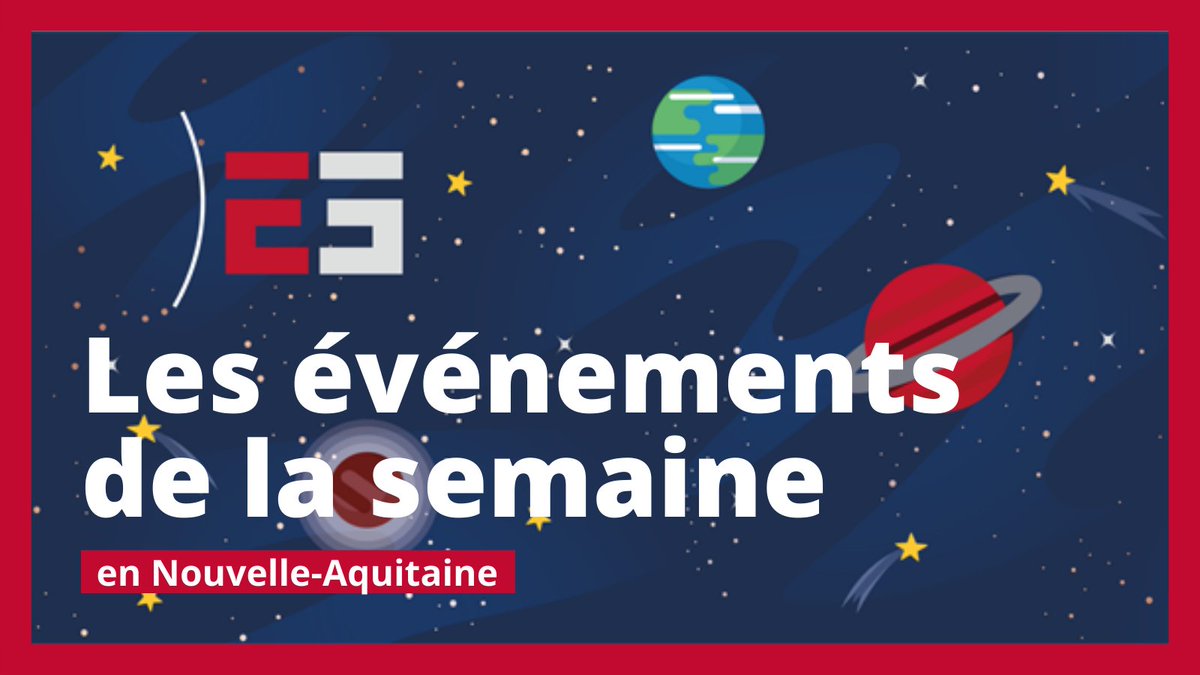 [ Au programme cette semaine 📅 ]
🖼 #Expo "Questions d’Espace" à Chiché
🌫 #Ateliers de sensibilisation aux perturbateurs endocriniens à l'IFPS d'Agen
〰 #Conférence Eaux, érosions, espèces

👀 Retrouvez l'ensemble de l'agenda de la semaine sur
➡ bit.ly/3wsy4Kc