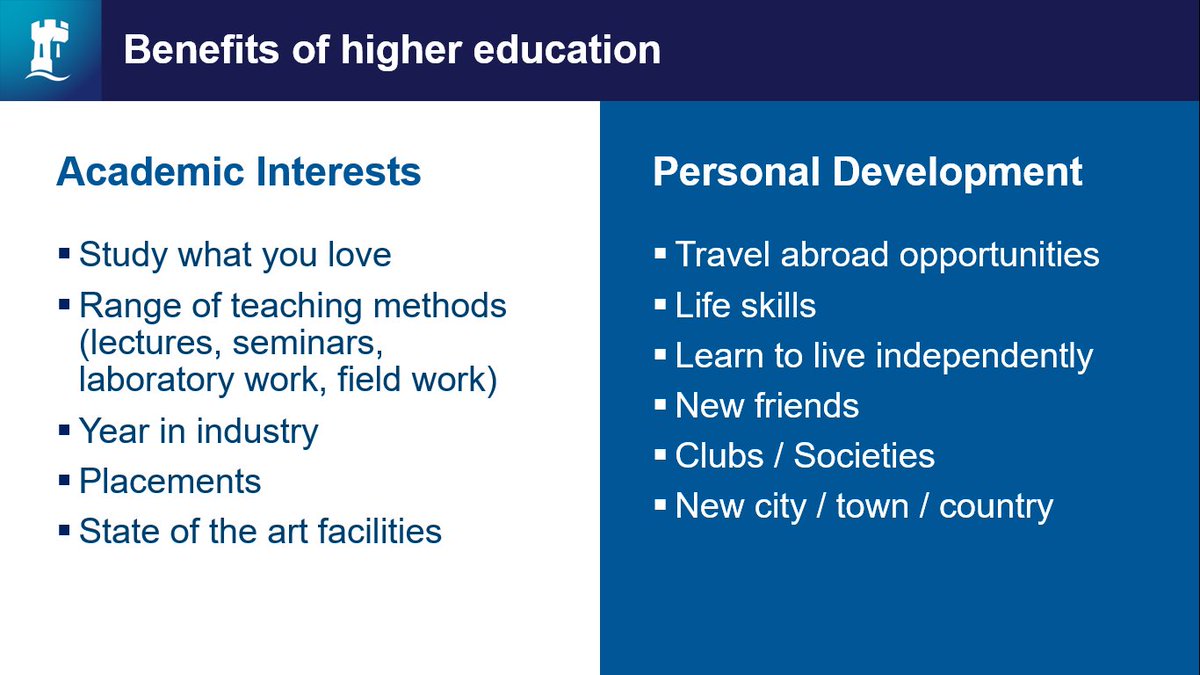 UoNPost16's tweet photo. Here are some benefits of studying at a higher education institution #UoNPost16 #Post18Options #benefitsofHE https://t.co/MRy6E3TDId