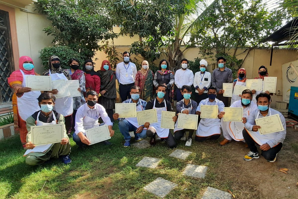 TAFFoundation1's tweet photo. The closing ceremony of the Cooking Course at #TAFF Vocational Training Institute Main Campus was held on Monday.
The trainees delivered speeches about their experience and certificates were distributed to the successful graduates.
#TAFFoundation #NourishingDevelopment #TAFFVTI https://t.co/u35k9yOd5n