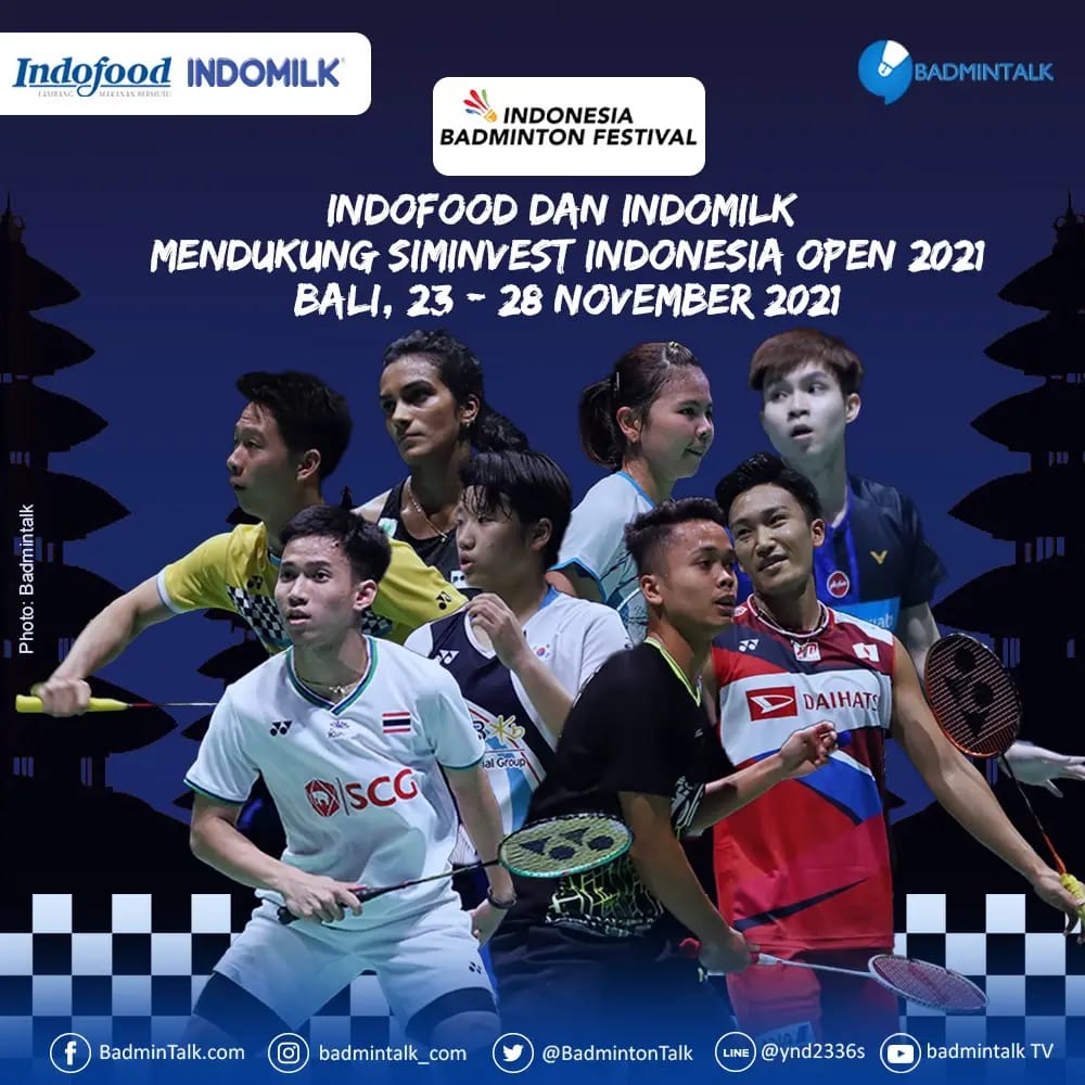 Open 2021 bali badminton indonesia Indonesia Open
