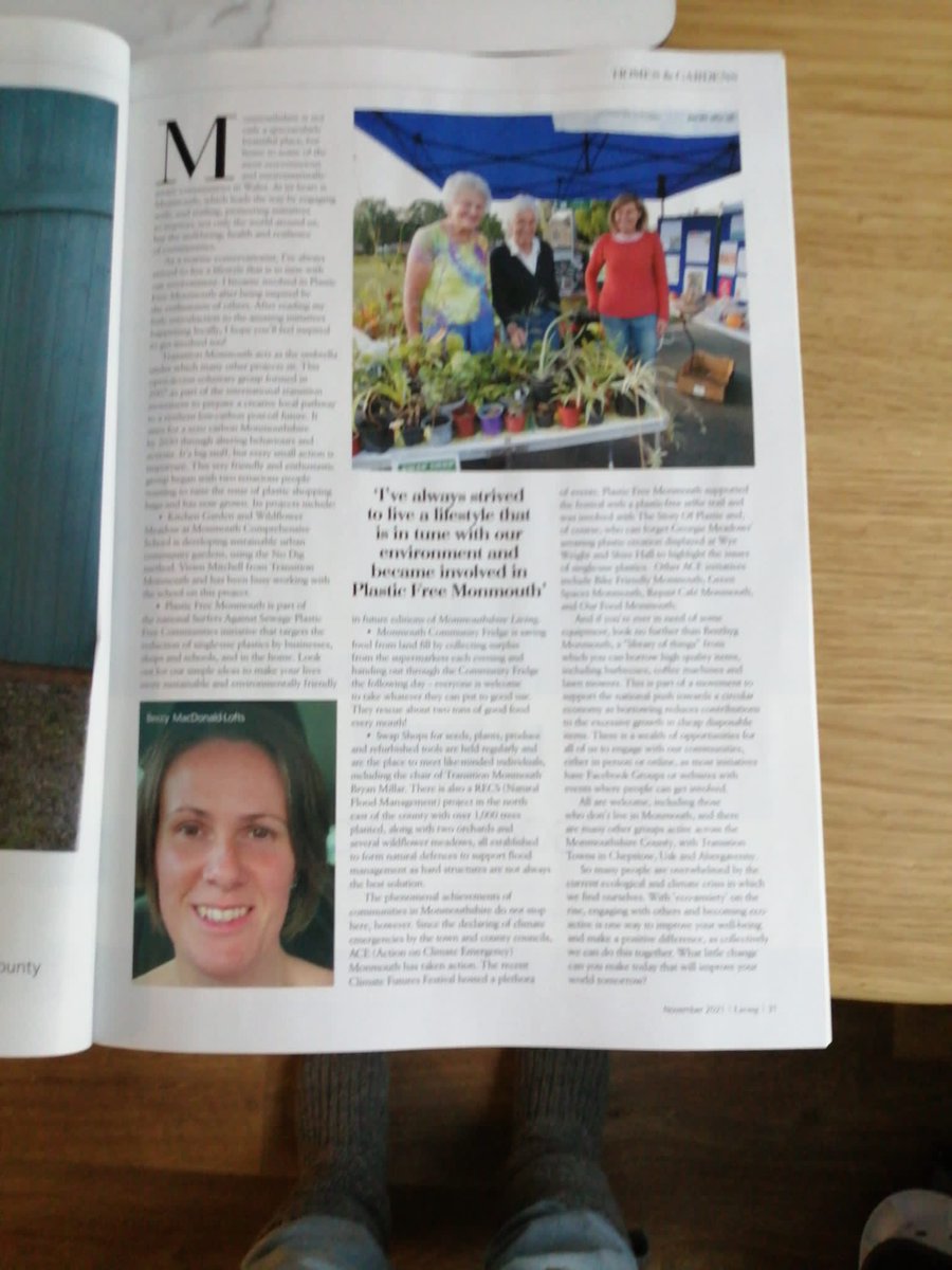 BeccyMacD's tweet photo. It's been a while since I wrote an article so hope this does justice to the amazing work of #community of #Monouth @TransitionMonm1 @PlasticFreeMon  #Monmouthshire @LivingMagGroup 
Together we can make a difference! 🌍 #TogetherForOurPlanet https://t.co/VfnWJqpmaz
