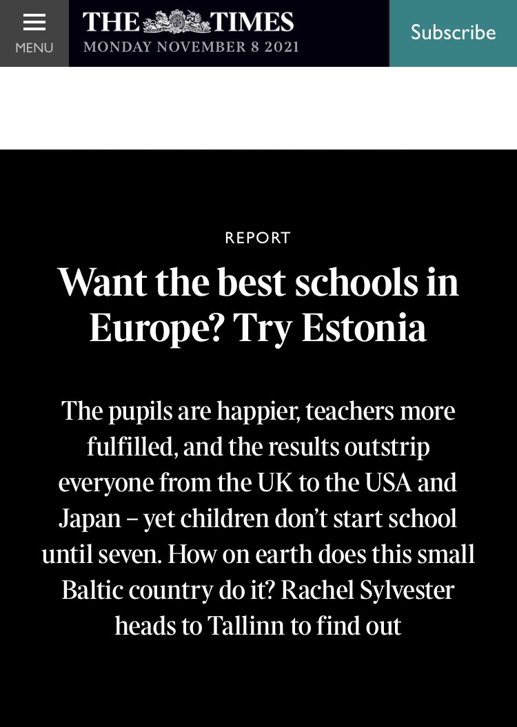 Emma_Turner75's tweet photo. Proud to be Estonian 🇪🇪 when you see headlines like this. https://t.co/UMoMilPvmg