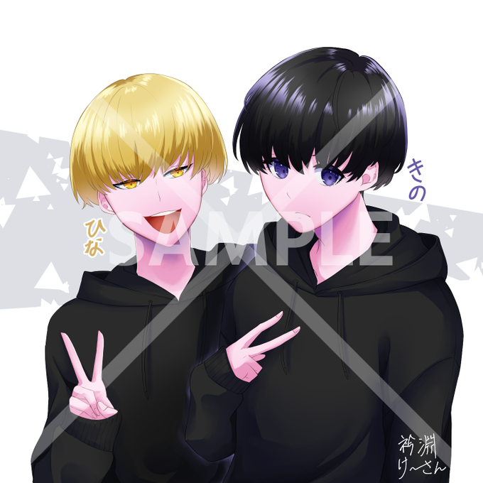 マッシュヘアのtwitterイラスト検索結果