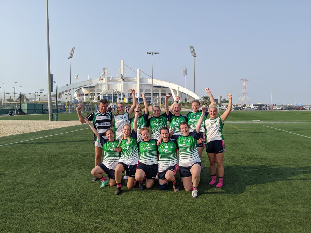 Congratulations to the outstanding @NaomhAleeRiyadh Ladies Gaelic football team for going unbeaten and winning the tournament 🏆🥇🥳  they took part in on the 5 November hosted by <a href="/reem_gaa/">Al Reem Shamrocks GAA</a> in Abu Dhabi  <a href="/GAAmiddleEast/">Middle East GAA</a> <a href="/officialgaa/">The GAA</a> <a href="/dfatirl/">Irish Foreign Ministry</a>