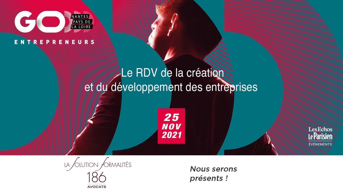 📅  <a href="/LSFby186/">La Solution Formalités</a> et @186legal viennent à votre rencontre à 𝐍𝐀𝐍𝐓𝐄𝐒 🤝! Nous vous donnons rendez-vous le 𝟐𝟓 𝐧𝐨𝐯𝐞𝐦𝐛𝐫𝐞 𝟐𝟎𝟐𝟏 au Salon <a href="/GoEntrepreneurs/">GO Entrepreneurs</a>. Des talks, des tables rondes mais aussi des échanges directs entre vous et nous au 𝐬𝐭𝐚𝐧𝐝 𝟏𝟑𝟓.⬇️