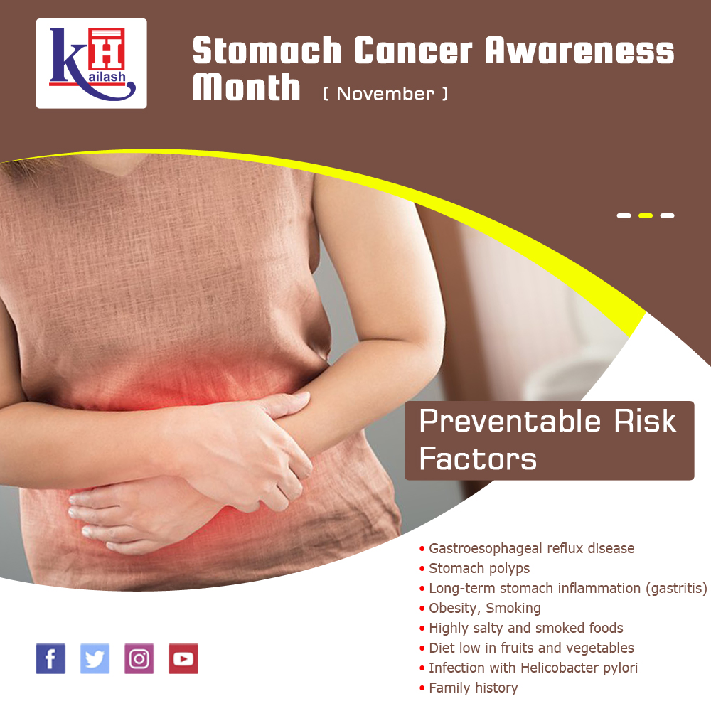 KailashHealth's tweet image. Some cautious preventions can help stay safe from developing Stomach Cancer. Consult our Gastro Specialists.

Book an Appointment: kailashhealthcare.com

#GastroProblem #GERD #Gastroreflux #Stomachinfection #Stomachpolyps #Gastroenterologists