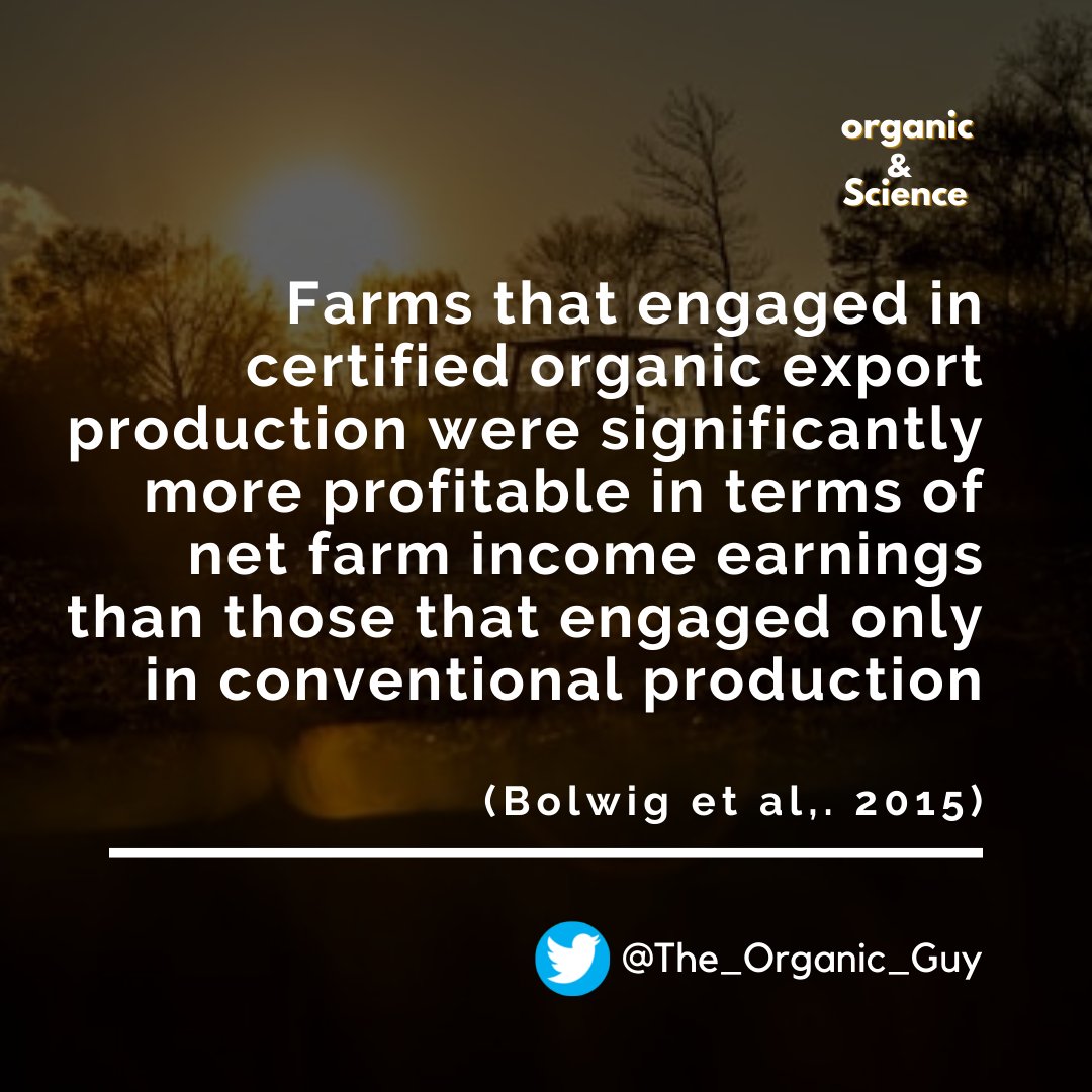 The_Organic_Guy's tweet photo. This week's #OrganicAndScience The Science tells us that it's profitable for farmers to engage in certified organic farming compared to conventional farming operations in tropical Africa!

#TheOrganicGuy #Organic #OrganicFarming https://t.co/xKsDMIYZu7