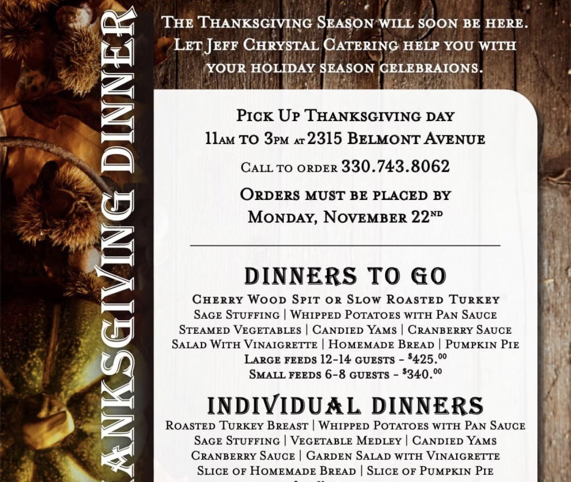 Malaynia Spiva (@malaywfmj) on Twitter photo Thanksgiving Dinner made easy with Jeff Chrystal Catering! We’re learning more about Thanksgiving meals to-go on <a href="/wfmjtoday/">WFMJ Today</a>. Thanksgiving Dinner made easy with Jeff Chrystal Catering! We’re learning more about Thanksgiving meals to-go on <a href="/wfmjtoday/">WFMJ Today</a>.