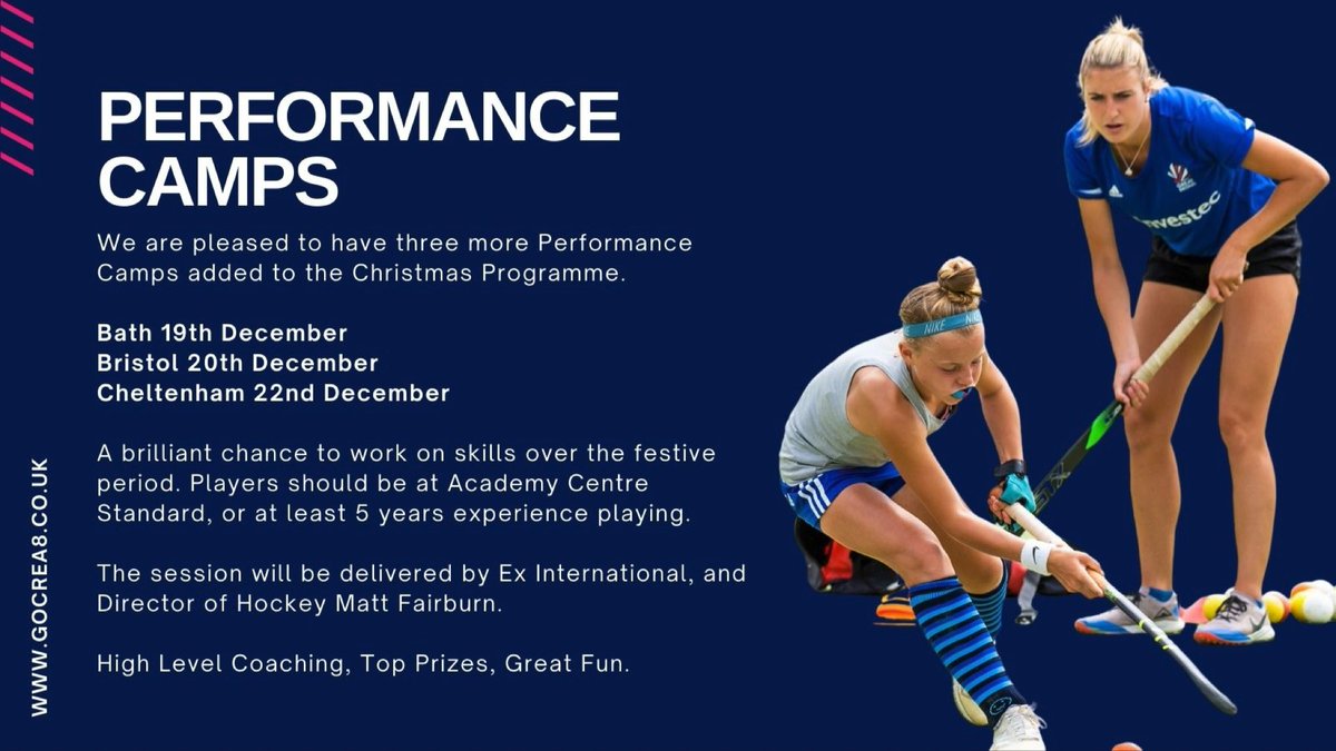 <a href="/CliftonRobbies/">Clifton Robinsons HC</a> <a href="/clobbiesHC/">Clifton Robinsons HC</a> @RedMaidsPE <a href="/WestberriesLHC/">Westberries LHC</a> <a href="/WestburyHockey/">Westbury & UB HC</a> <a href="/Clifton_College/">Clifton College</a> <a href="/FirebrandsHC/">Firebrands HC</a> <a href="/YateHockeyClub/">Yate Hockey Club</a> <a href="/TockingtonManor/">Tockington Manor School and Nursery</a> <a href="/NorthSomersetHC/">North Somerset HC</a> 
@colstonsschool <a href="/OldBristolianHC/">Old Bristolians HC</a> <a href="/BGSBristol/">BristolGrammarSchool</a> <a href="/cliftonhigh1877/">Clifton High School</a> <a href="/SportWycliffe/">Wycliffe Sport</a> <a href="/KingIan/">Ian King</a> 

gocrea8.co.uk/classes