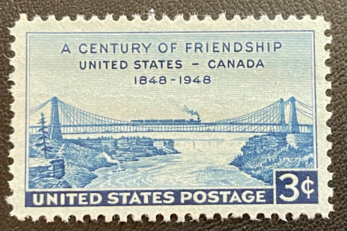 Tavi59's tweet image. Good morning. In honor of the border reopening to international travelers — at least to the vaccinated — this 1948 commemoration of the bond between Canada and the U.S.