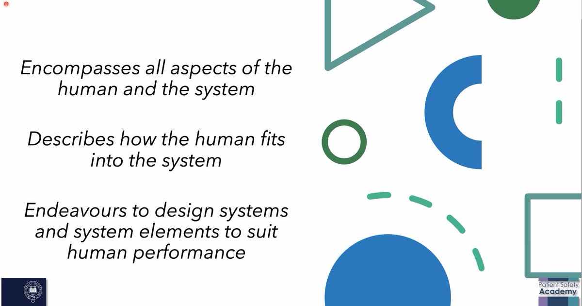 Very insightful #ASPIH2021 @ASPiHUK workshop 'Simulation & human factors ergonomics: improving systems' with @mjmoneypenny @HelenEHigham. Exploring various models (e.g. #SEIPS) & perspectives to consider how it impacts on our work & performance, & patient safety on a daily basis