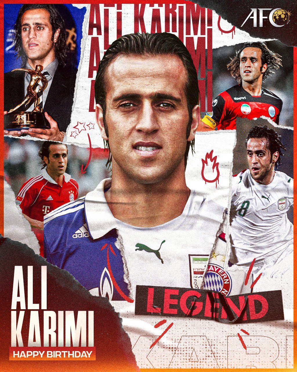 One of Iran\s best players of all-time turns 43 today. Happy Birthday,  Ali Karimi 