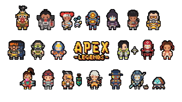Apex Legends 使用可能 ファンが作ったピクセルアートのクオリティ高すぎ ブラハやジブラルタルもめっちゃ可愛い エーペックスレジェンズ カピさんのゲームブログ