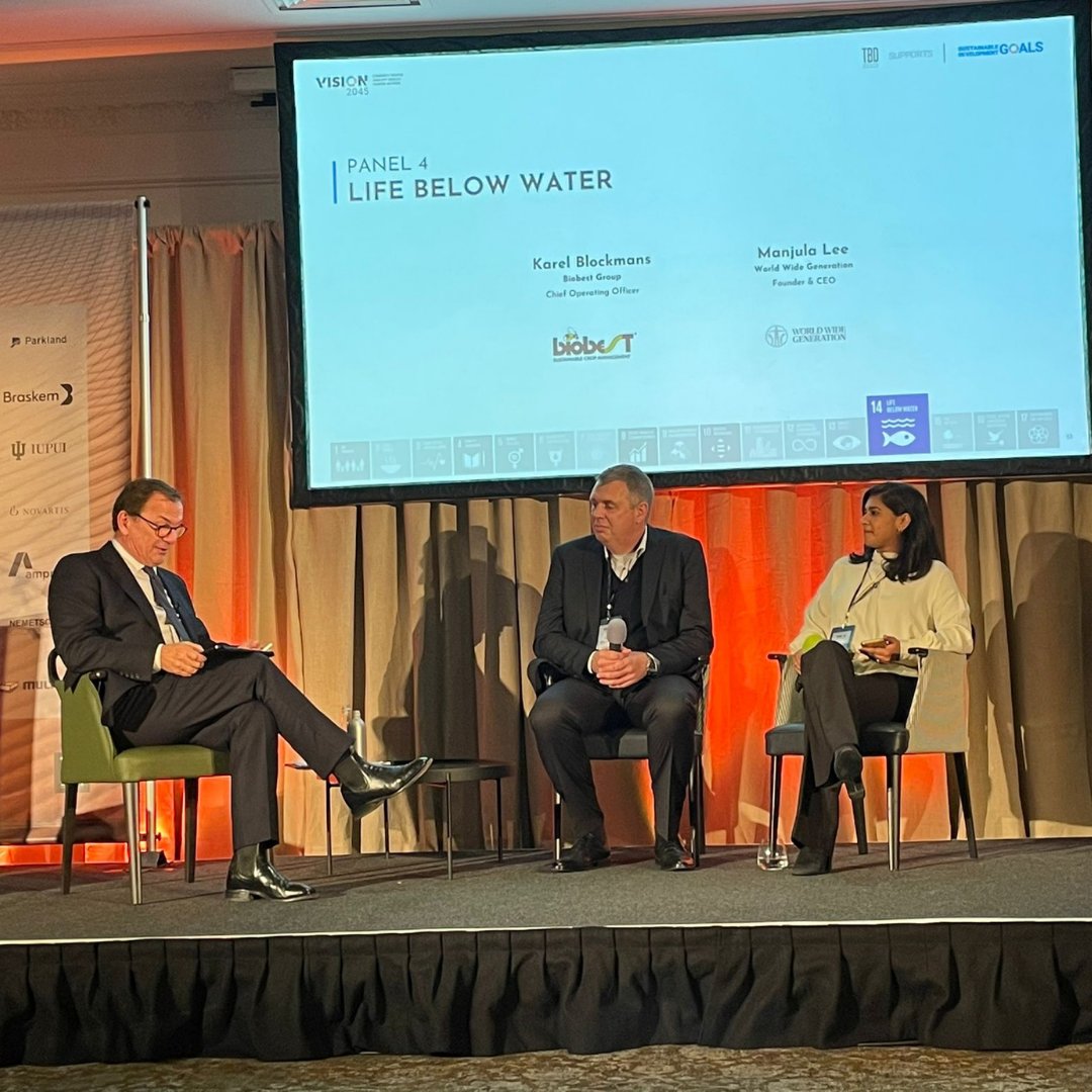 Our founder and CEO @Manjula_Lee is part of the panel discussing #LifeBelowWater moderated by @Andrewwilsontv 
 
Grateful to be at the #Vision2045 summit in #Edinburgh 

#ThoughtLeadership #TBDMedia #BBC #Cop26 #SEEchange #SDGs @GiovannaJagger #Goal14 #SustainabilityReporting