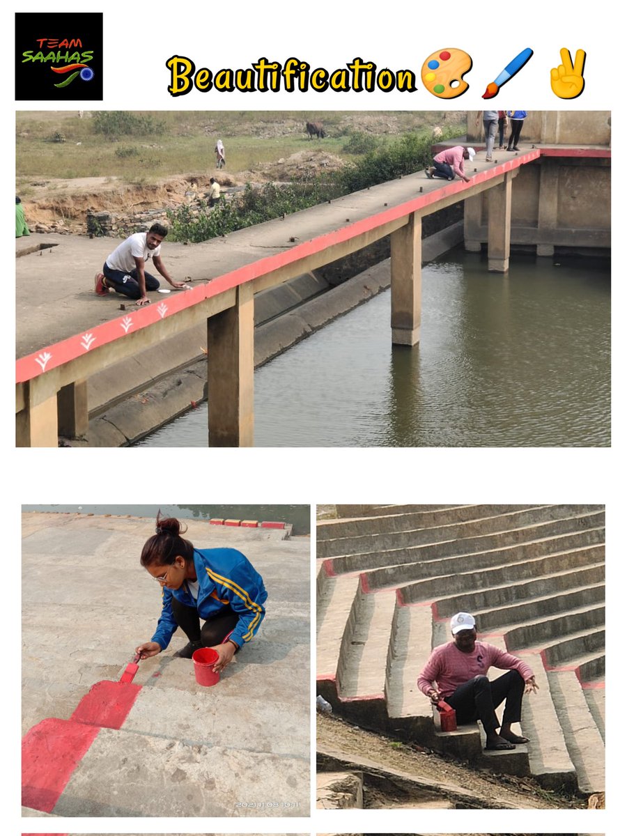 teamsaahs's tweet photo. Date: 08/11/21
Work of beautification is going on continuously at Chhath ghat by our team.
#teamSAAHAS
#देश_का_हर_रविवार_विशेष_सा
#CleaningDriveSeries
#Beautification
#MyCleanMP
#SwachhBharat
@SingrauliSwachh @SwachSurvekshan @urbansbm @MoHUA_India @SwachhBharatGov https://t.co/GTKqa20tth