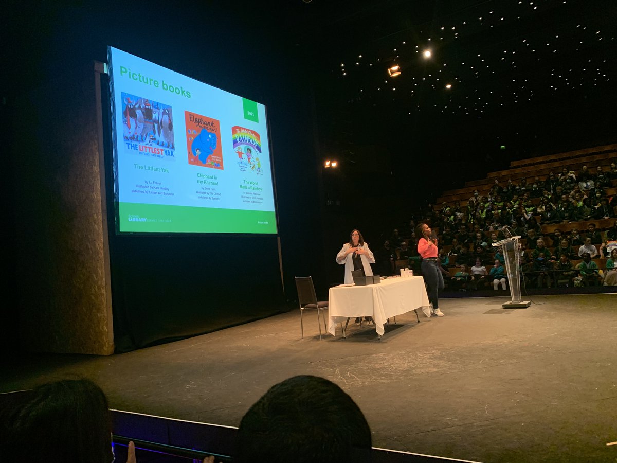 FarshoreBooks's tweet photo. A fantastic, award-filled afternoon with @SheffLibraries 🏆
Hundreds of school children IN PERSON celebrating the books they loved in 2020 and 2021.
Congratulations to @SmritiPH and @EllaOkstad as Elephant in My Kitchen! won the 2021 Picture Book category 🐘
1/3 https://t.co/7Vil8PxO8l