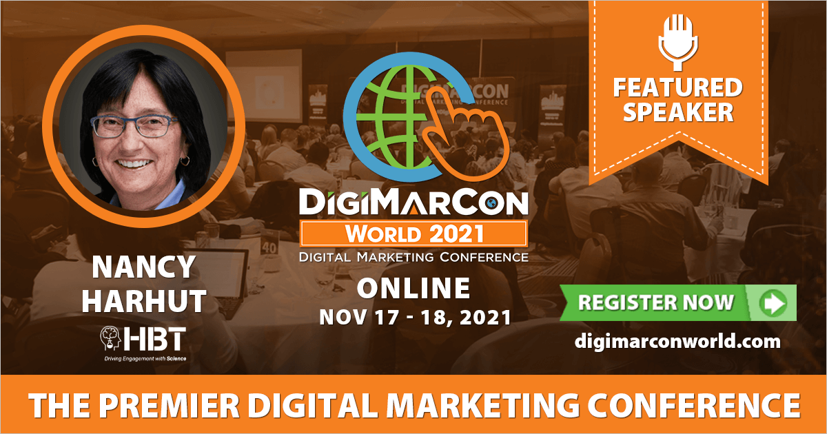 DigiMarCon's tweet photo. Featured Speaker Announced: See Nancy Harhut @nharhut from HBT Marketing speak about '10 Master Class Hacks that Make Your Email Irresistible' at #DigiMarConWorld https://t.co/NrLKnyiUCJ (November 17-18) Last Chance, Register Today! #digitalmarketing #marketing https://t.co/iGAtlCtPDp