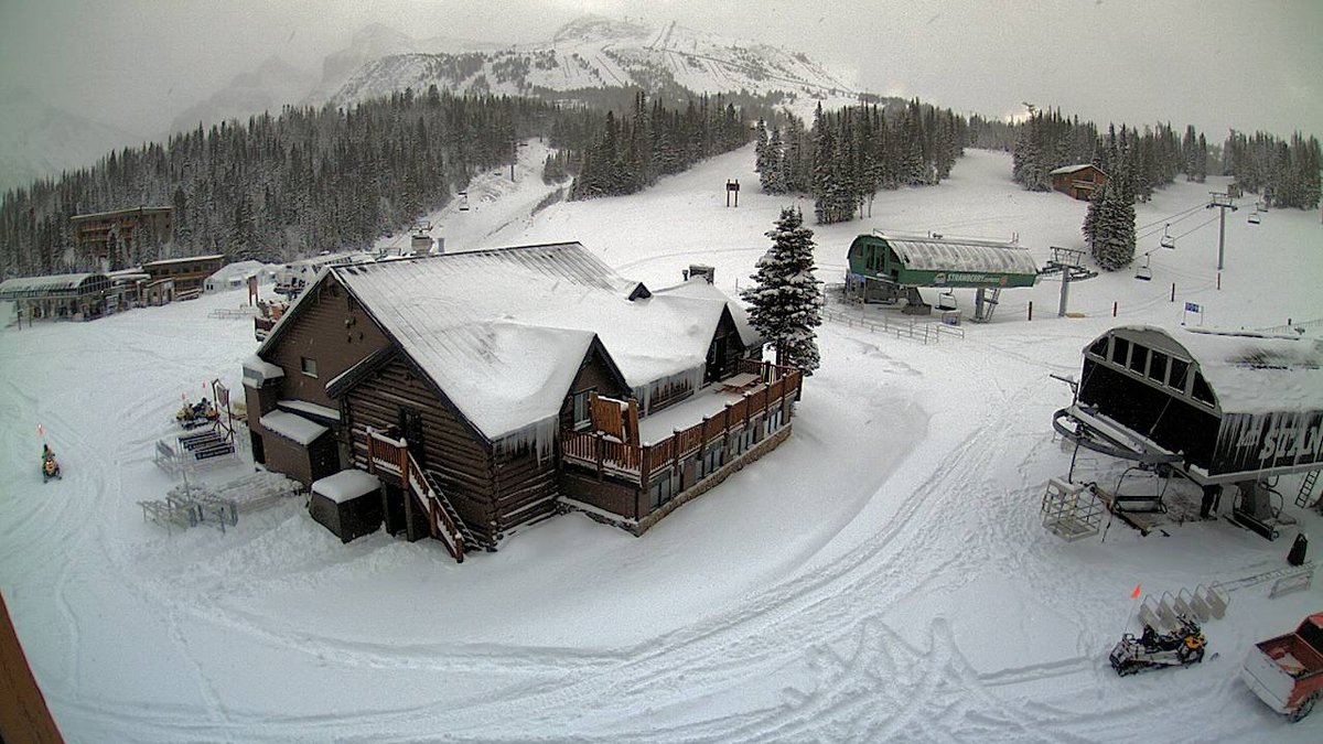 Good morning from our snowy village!