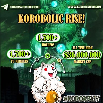 KoromaruInu's tweet photo. ✅Doxxed Developer
✅$300k+ Marketing Wallet
✅NFT Battle Cards
✅Anime
✅Dog meme
✅$1k Daily Giveaways!

Join the #KOROARMY NOW! https://t.co/1ZyRbS1yVg