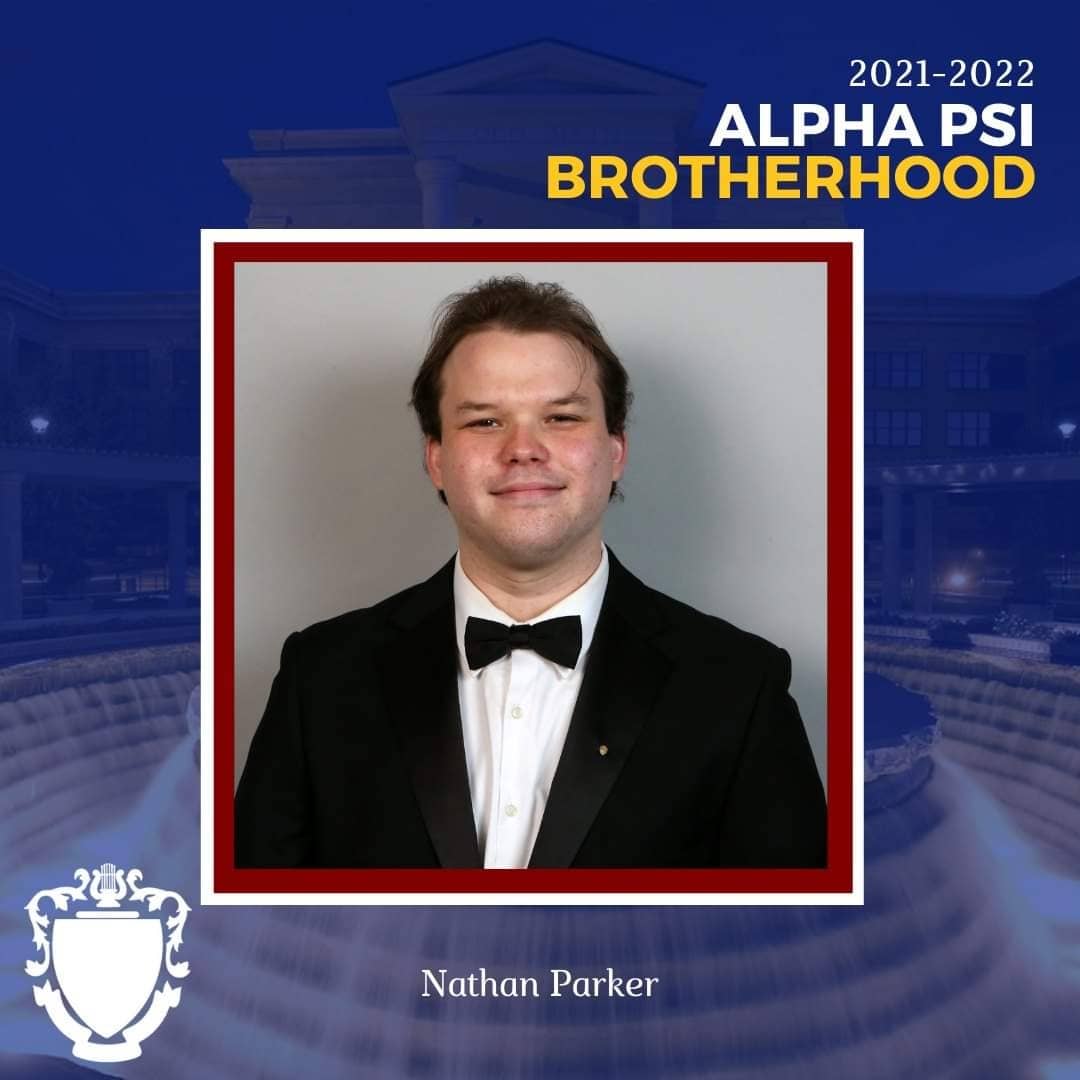 KKPsiAlphaPsi's tweet photo. Kicking off our Brother of the Week Features we have Nathan Parker! Nathan is a Senior Plant, Soil, and Environmental Science major here at West Texas A&amp;M and plays the Clarinet. He joined Kappa Kappa Psi with the Delta Chi class in Spring 2019.

Continue Striving Everyone!
#AEA https://t.co/xSkAecHf58