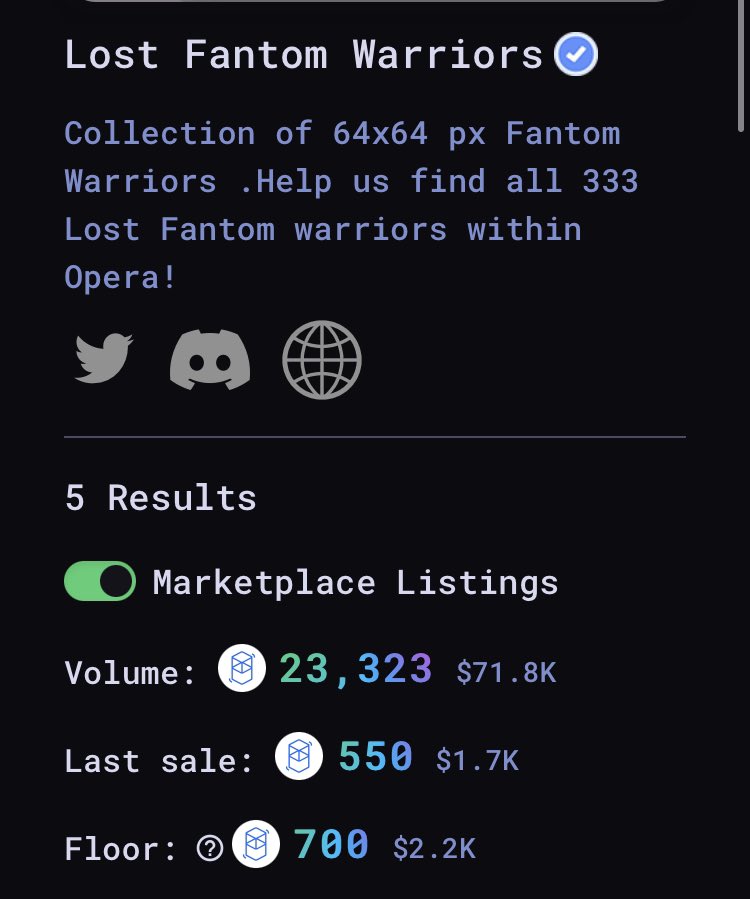 We’ve reached the 70k volume mark in <a href="/paint_swap/">paintswap</a> ! 🎉🥳
We thank everyone who’s taken part in our hunts as well as everyone who’s been hunting in the secondary market realms 🔥😁🤟🏻! 
Stay tuned ,Lots More to come 😉! 
Ps: less than 5% of warriors found so far are up for grabs 👀.