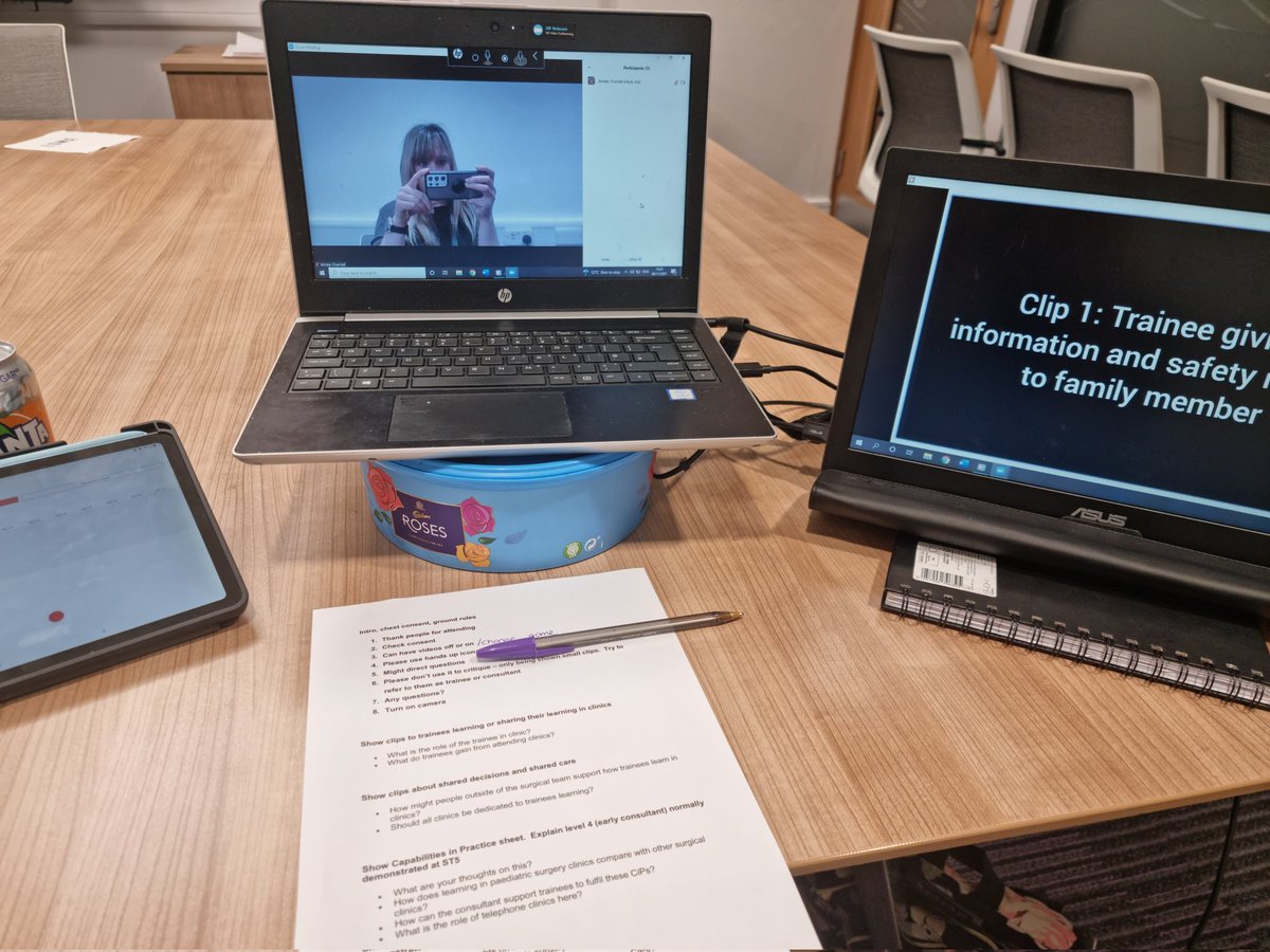 Aimee Charnell (@aimeecharnell) on Twitter photo I've just completed my first reflexive focus group, moving me
into the last stage of my #videoreflexiveethnography PhD project, exploring trainees' learning in clinics. The <a href="/VREthnography/">Int. Association of Video-Reflexive Ethnographers</a> members gave me useful tips for doing them online, meaning lots of productive discussions. I've just completed my first reflexive focus group, moving me
into the last stage of my #videoreflexiveethnography PhD project, exploring trainees' learning in clinics. The <a href="/VREthnography/">Int. Association of Video-Reflexive Ethnographers</a> members gave me useful tips for doing them online, meaning lots of productive discussions.