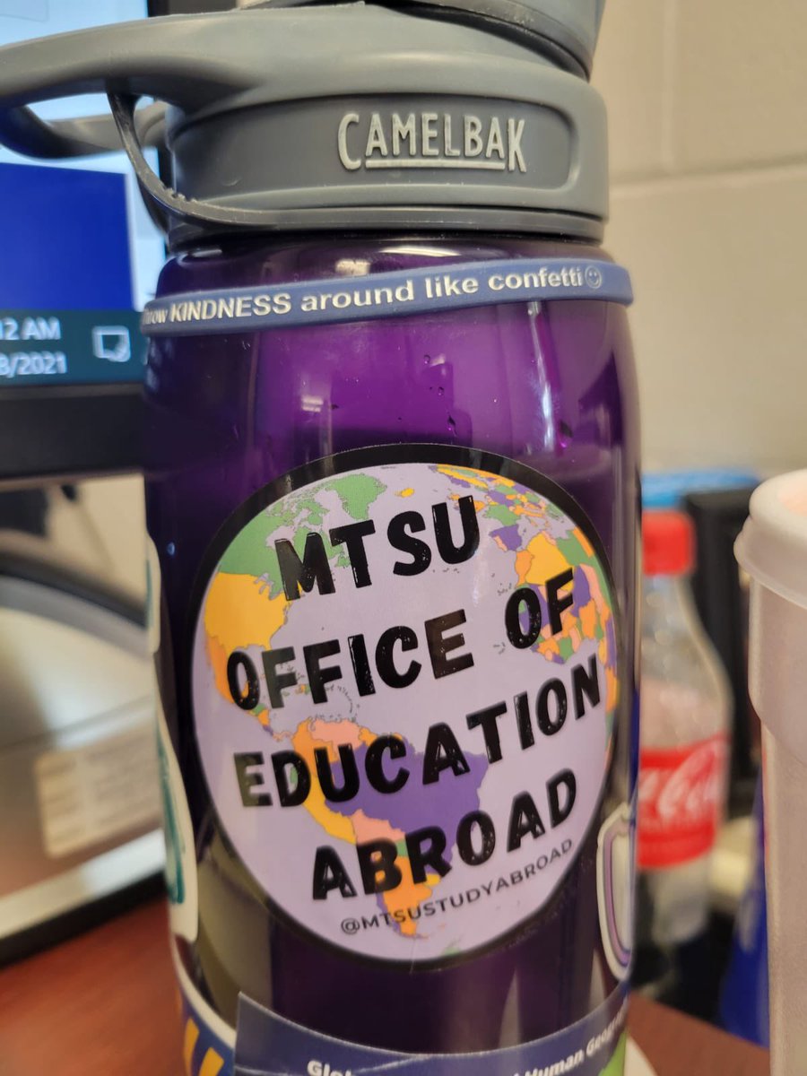 MTSUstudyabroad's tweet photo. Our new stickers just came in!! Be sure to come get some for your water bottles and laptops at our Study Abroad Fair next Wednesday, Nov 17 from 10am-2pm in the Student Union! https://t.co/mAp7hsTcrs