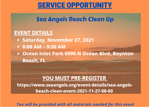 FHHS_Guidance's tweet photo. Community Service opportunity!!!
*Be sure to pre-register*
#BeofService #falconcommunity #volunteer #beachcleanup https://t.co/Ipfbmh2Wuq