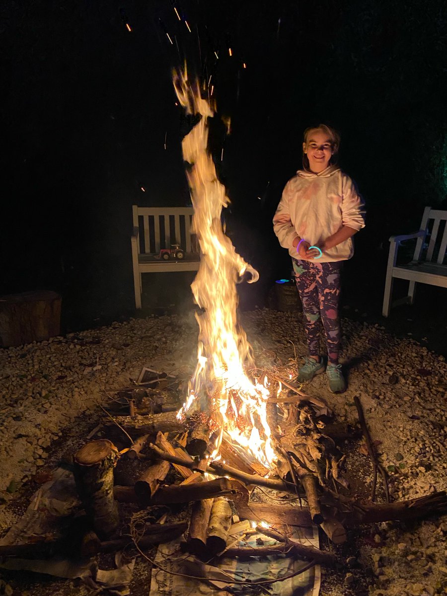 PipersPrep's tweet image. A #PipersYear5 student used skills learnt at Forest School to build a fantastic fire on Bonfire Night! #PipersForest 🔥