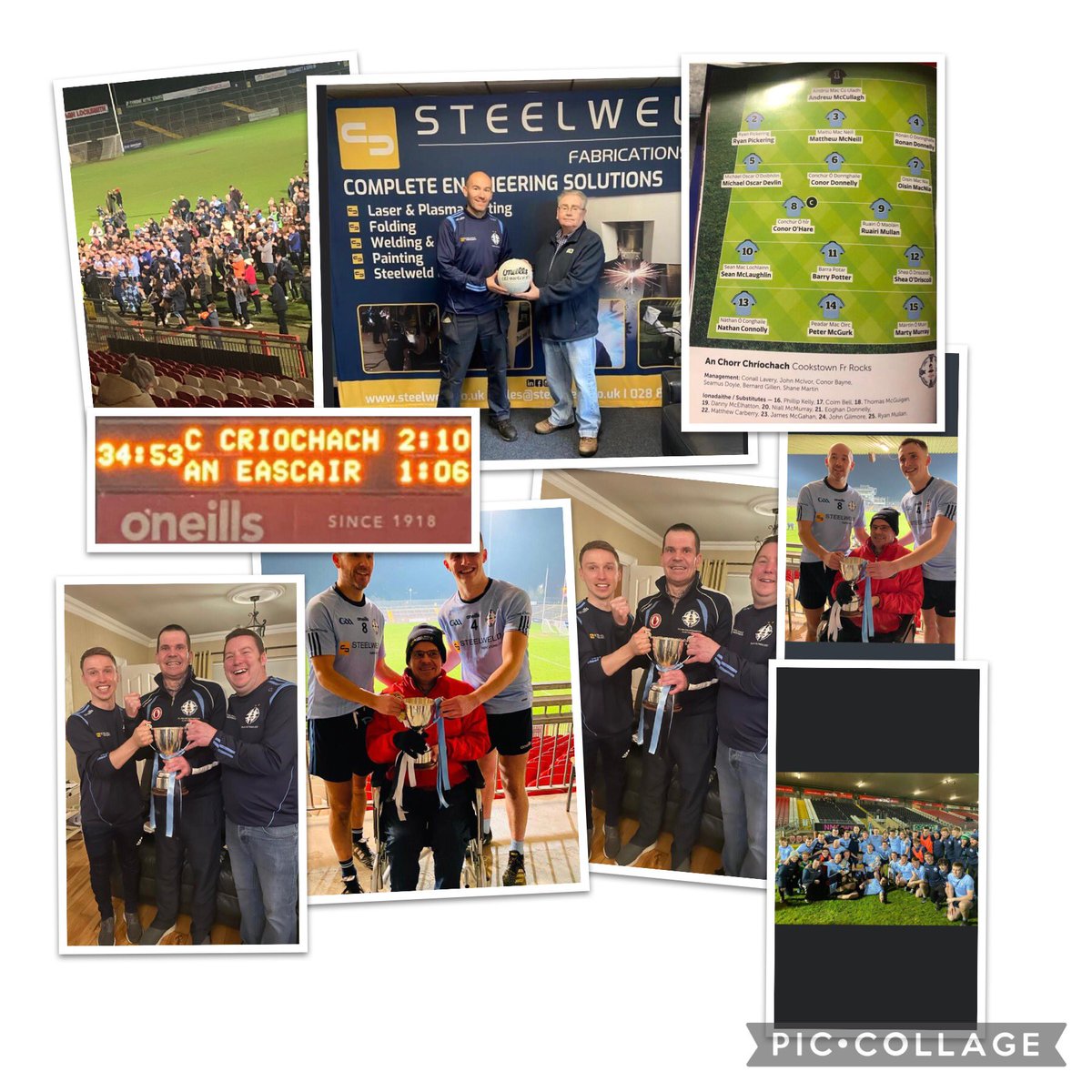 EdzYNWA's tweet photo. County Championship Winners 2021 #JFC
@FrRocksGFC @batroad
@rpixi @Eoidev @DominicCrilly #Steelweld
Great people help make great memoriesβ¦π ππππ https://t.co/jR185AVG5t