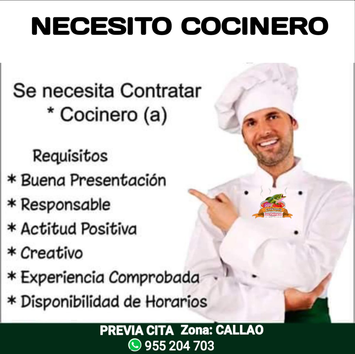inventar usted está Célula somatica Twitter 上的 Cevicheria LAS PALMERAS 🏅:"Buenas tardes 💥 Necesito cocinero en especialidad en pescados y mariscos. 🐟 Previa cita al 955 204703 - Zona: CALLAO https://t.co/fx1GyCKNB6" / Twitter inventar usted está Célula somatica Twitter 上的 Cevicheria LAS PALMERAS 🏅:"Buenas tardes 💥 Necesito cocinero en especialidad en pescados y mariscos. 🐟 Previa cita al 955 204703 - Zona: CALLAO https://t.co/fx1GyCKNB6" / Twitter