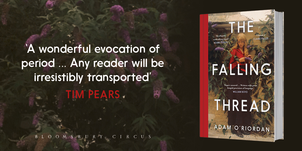 'A wonderful evocation of period ... Any reader will be irresistibly transported' TIM PEARS

Publishing 11th November: THE FALLING THREAD, the debut novel from <a href="/oriordanadam/">Adam O'Riordan</a>
bit.ly/3DzHcPa