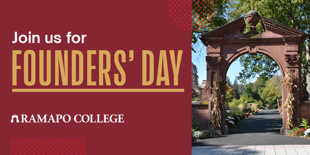 Did you know it's Ramapo College's 52nd Birthday this week?! Join the celebrations on Wednesday, November 10 on Founders' Day. 🥳 ramapo.edu/founders/

Show your school spirit and wear maroon or RCNJ attire!