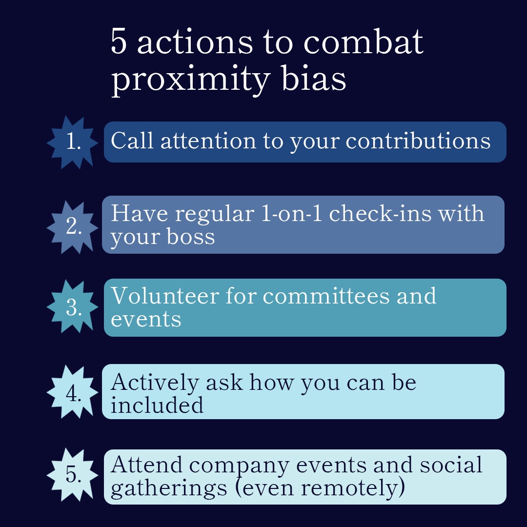 arootahcoach's tweet image. Are you noticing signs of #proximitybias on your team? Proximity bias is much more challenging to address when you have a #hybrid workforce. If your organization is exhibiting proximity bias, take action now with these steps! Which of these #tips are you going to try?