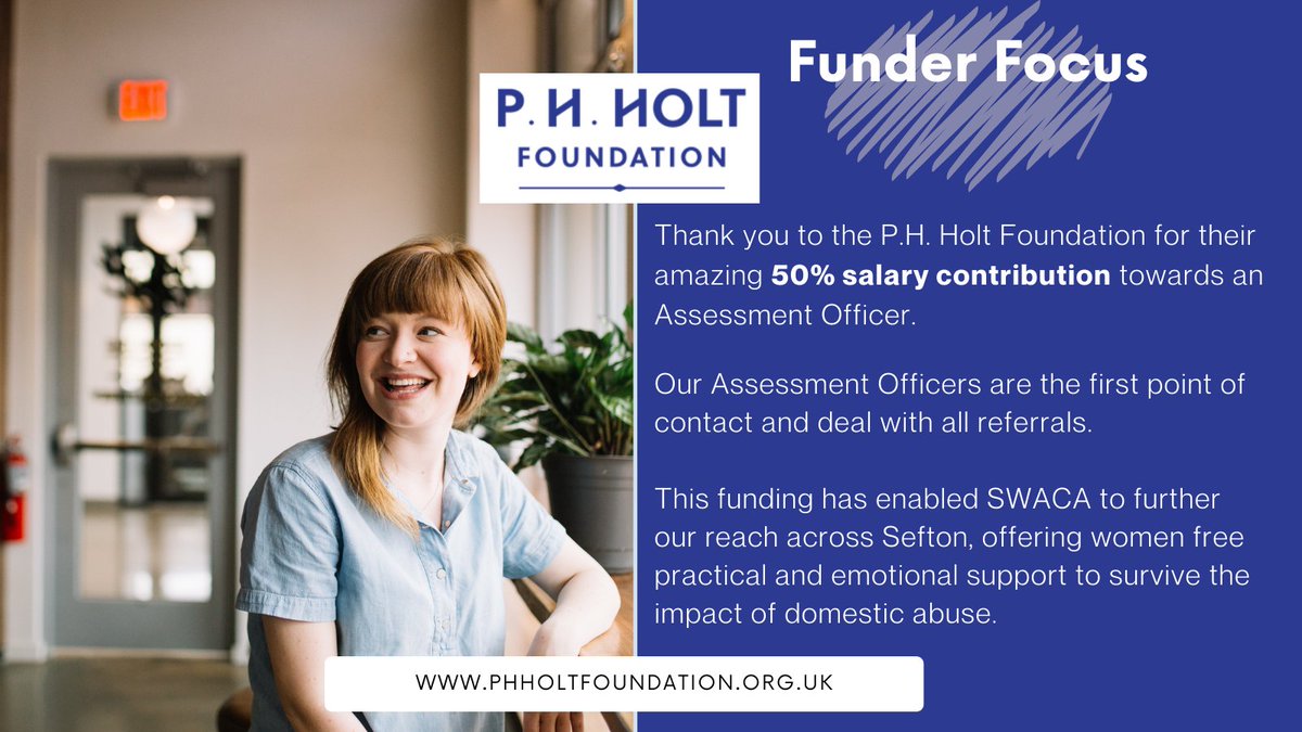 Thank you to the @phhfoundation for their amazing 50% salary contribution towards an Assessment Officer! #ThankYou #ThankTheFunders #PHHolt #DomesticAbuseSupport