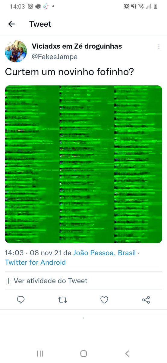 FakesJampa's tweet photo. Nao sei pq toda vez que posto um vídeo fica assim...😔😔😔 https://t.co/TRX8lRnp7V