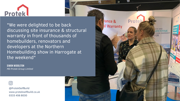 We were delighted to be back discussing #siteinsurance &amp; #structuralwarranty in front of thousands of #homebuilders, #renovators and #developers at the <a href="/HBR_Show/">Homebuilding & Renovating Show</a> in #Harrogate at the weekend.