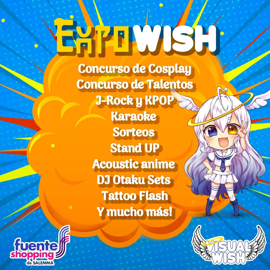 Llega la EXPOWISH el 4 y 5 de diciembre en <a href="/FuenteShopping/">Fuente Shopping</a> 🤩
Querés participar con un stand? Escribinos al +595986890516
Entrada gratuita!