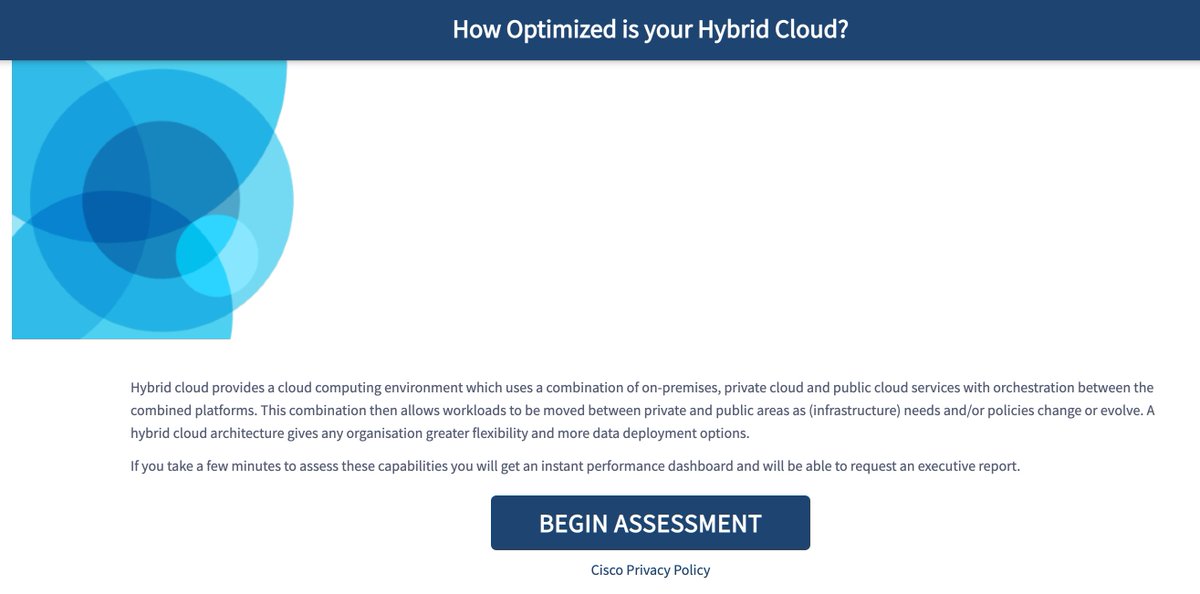 MrCiscoUCSX's tweet photo. Find out how optimised your Hybrid Cloud is with this quick and simple assessment survey. Takes 3 - 5 mins to fill out.

https://t.co/IJoXHCAVOu

#HybridCloud #HyperFlex #CiscoIntersight #PrivateCloud #CiscoDC @Cisco #HCI #HyperConverged https://t.co/SBXDgF0gtc