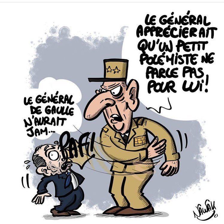 AlainTruong on Twitter: &quot;#dessin de @nawak_dessins #generaldegaulle  #general #degaulle #ericzemmour #zemmour #cartoon #caricature #illustration  #politique #humour Reposted from @grisetsissi https://t.co/ThH5OuJplF&quot; /  Twitter