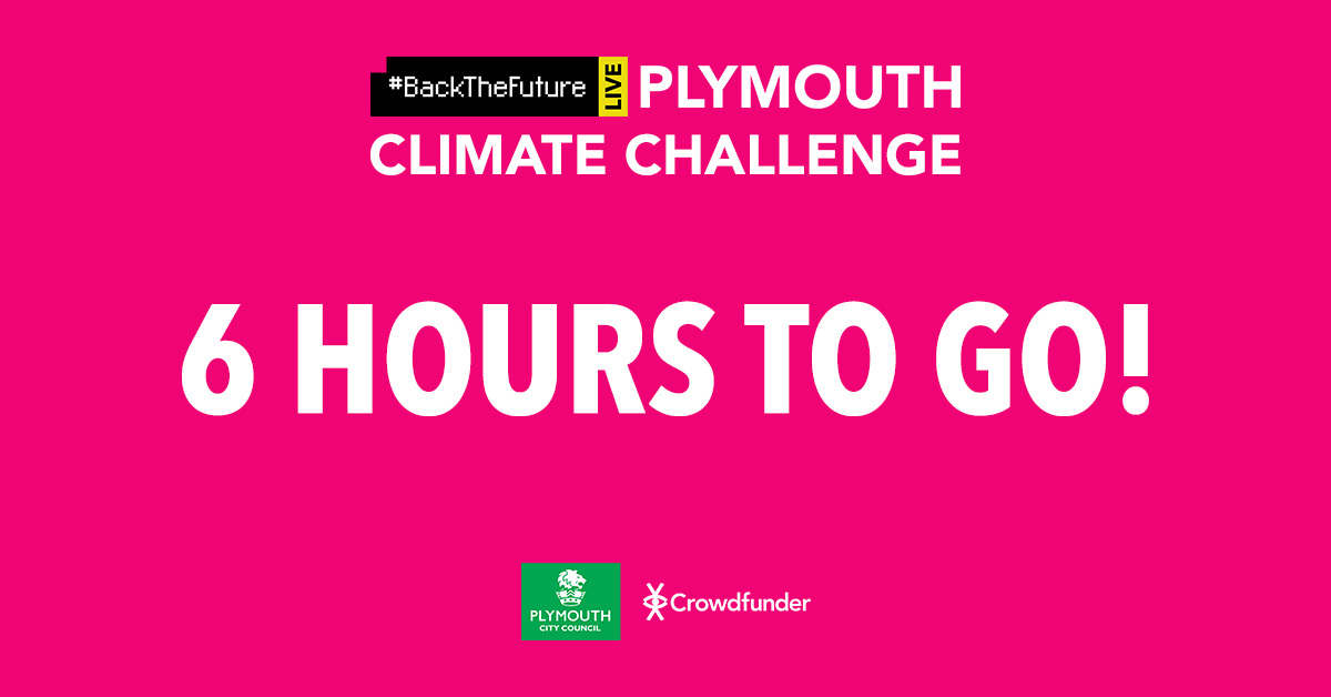 The #BackTheFuture LIVE: #Plymouth Climate Challenge event is being streamed at 7pm over on LinkedIn. Three incredible projects will be walking away with a slice of £40k to help them make a positive environmental impact on the city. 👇 @PlymouthCC 

bit.ly/3CnULRP